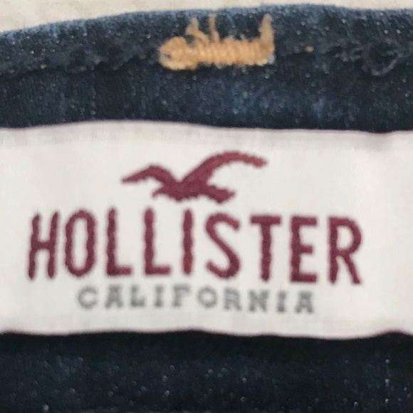 Skinny Dark Blue Hollister Jeans - Picture 4 of 4